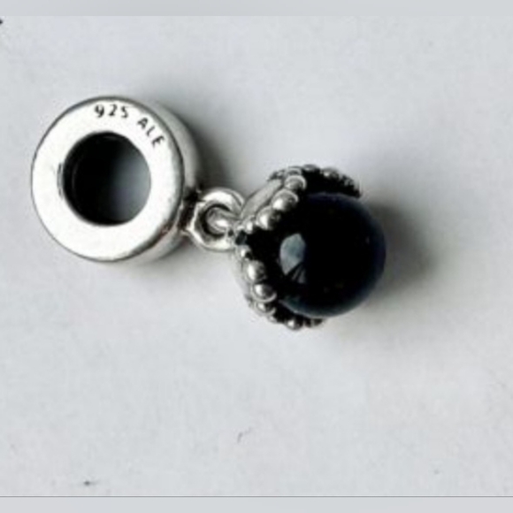 PANDORA Black Onyx Dangle Charm - Picture 5 of 5